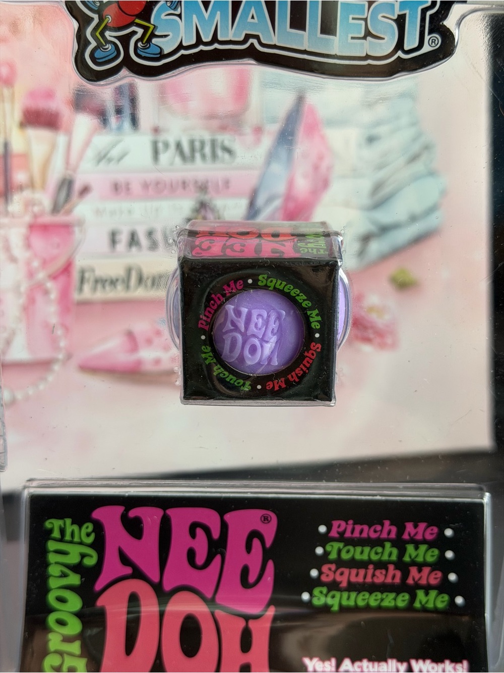Nee Doh Worlds Smelledt Groovy Glob Stress Ball - Purple/Black Authentic - Picture 3 of 6